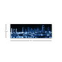 Wallity Lienzo Decorativo Iluminado con LEDs 30 x 90 cm Multicolor